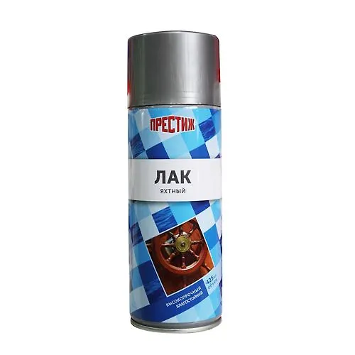 Lak aerozolnyj yahtnyj vlagostojkij GLYANTSEVYJ 425 ml. 
