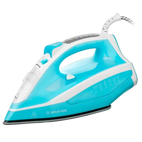 Utyug BRAYER 4000BR 2600Vt, keram.podoshva, avtootkl, par 140g/m, LED, antikaplya, cprej_1