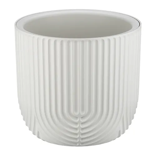 Kashpo RAMONA IDEA D280mm 7,8l so vstavkoj belyj rotang_1