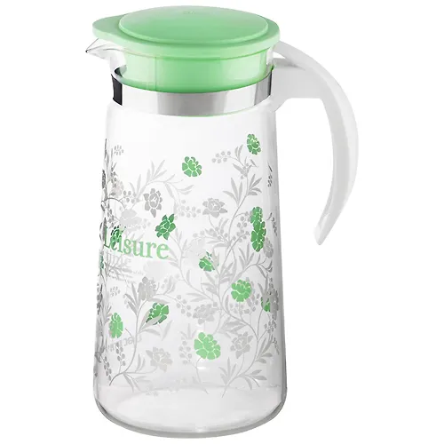 Kuvshin, La Caffetteria, obem: 1,4 l, iz termostojkogo stekla s kryshkoj/ruchkoj iz tsvetnogo RR art.91_1