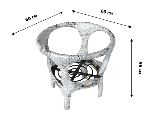 Nabor mebeli Bagamy Lajt Garden story korichnevyj (2 kresl+2 podush+stol so steklom) BG3325_4