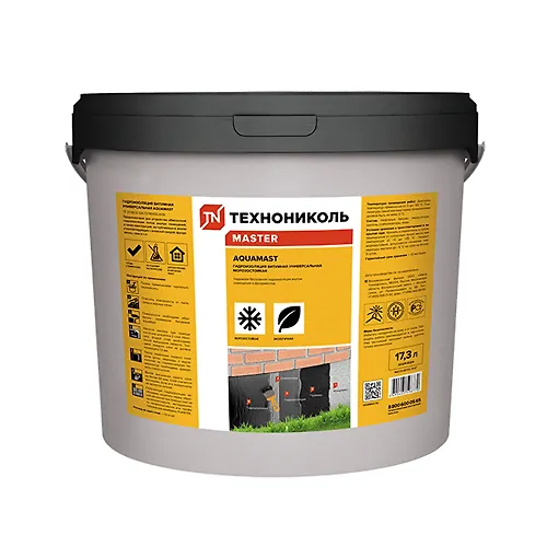 Gidroizolyatsiya bitumnaya universalnaya AquaMast morozostojkaya vedro (17,3l / 15kg)(kod688795)_1