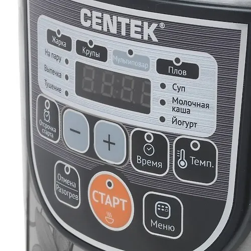 Multivarka Centek CT-1498 chernyj/stal, 700Vt, 5.0l, LED, 10 programm+28 programm Multishef_3