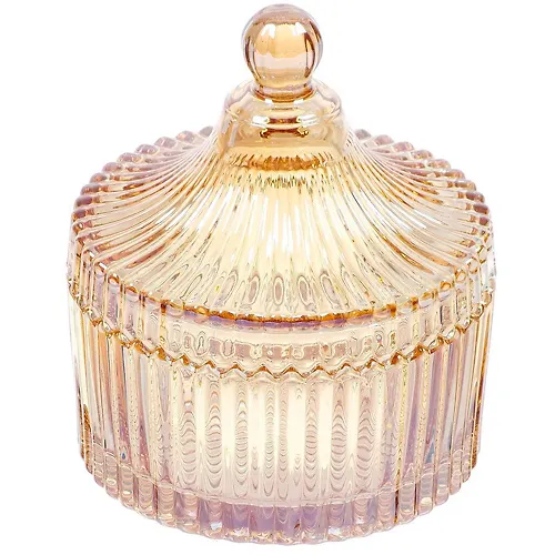 Vaza dlya konfet, steklo, s kryshkoj, 160 ml, 12.5 sm, Y4-4904 (393207)_1
