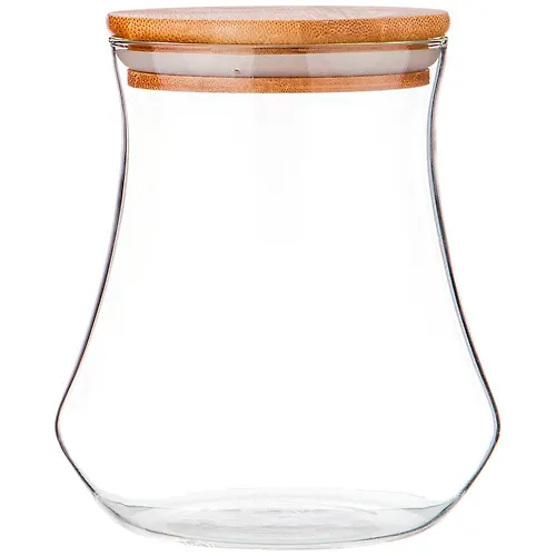 Emkost dlya sypuchih produktov 1100 ml. s bambuk.kryshkoj diametr=13 sm. vysota=15 sm. 250-142_1