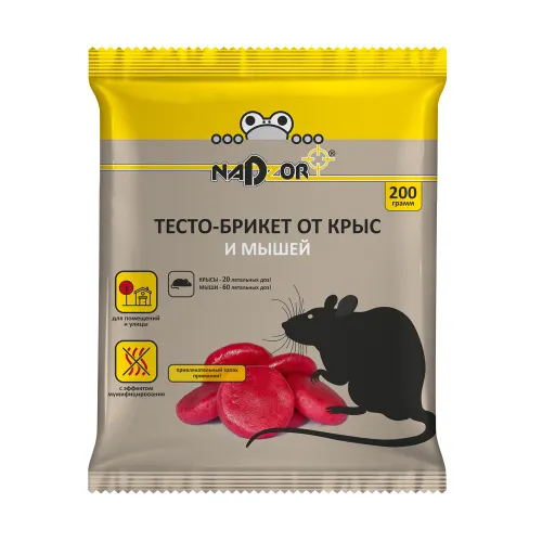 Testo-briket ot krys i myshej Nadzor NASA202, 200 g_1