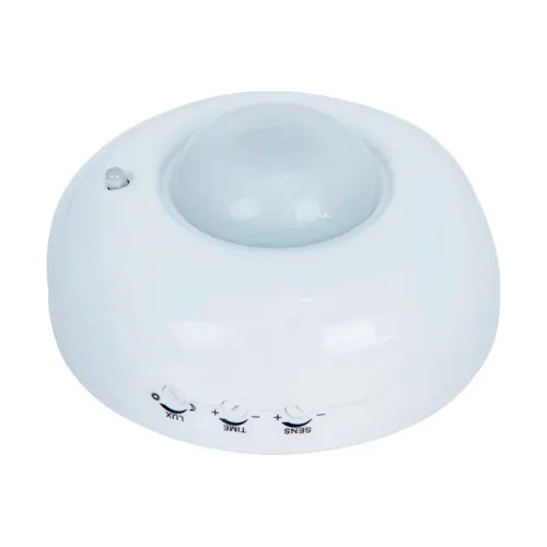 Datchik dvizheniya BT-A04 1200 Vt, ugol obzora 360°, dalnost 6 m, IP33, belyj, Svet Servis_1