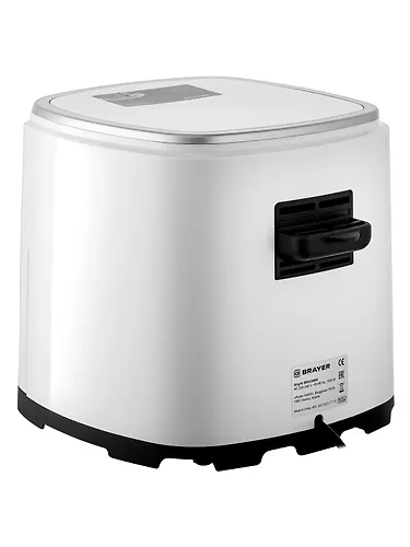 Aerogril Brayer 2036BR-WH, 1500 Vt, 5 l, 200 °C, semnaya reshetka, tajmer, LCD-displej, 7 programm_6