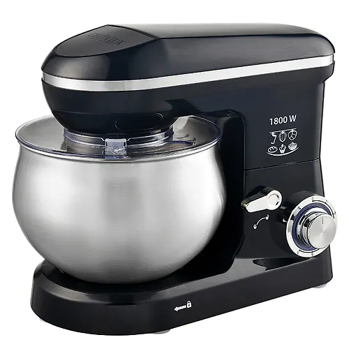 Mikser planetarnyj DELTA LUX DE-7901P chernyj 1800 Vt, chasha iz nerzh.stali - 5l_1