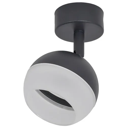 LIGHTING Svetilnik 4011 nakladnoj nasteno-potolochnyj pod lampu GX53 chernyj IEK_1