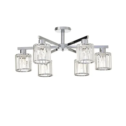 ESCADA Potolochnyj svetilnik Escada 692/6P E27*60W Chrome_1