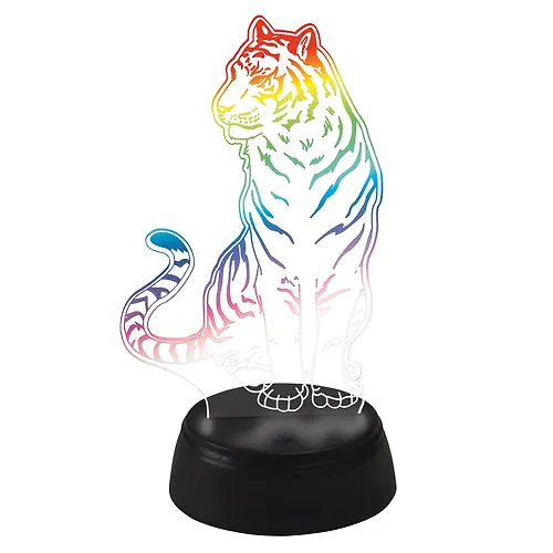 Svetilnik dekorativnyj s effektom 3D «Tigr» ULI-M507 RGB/3AA TIGER/BLACK UL-00008402_1