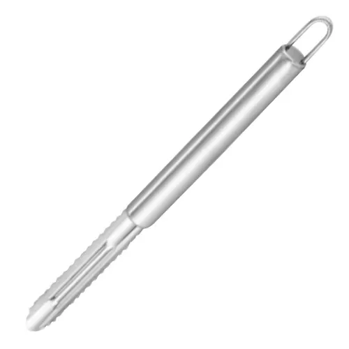 Ovoschechistka iz nerzhaveyuschej stali s vertikalnym lezviem, NIMBUS, 19,5*1,8 sm, oval ruchka s podvesom_1