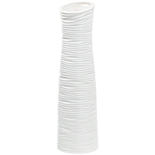 Vaza F 16*56sm Rebristaya belaya JC-11812 I.K (311808)_1