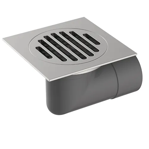 Slivnoj trap s zaschitoj ot zapaha (kvadratnyj 100h100mm) 