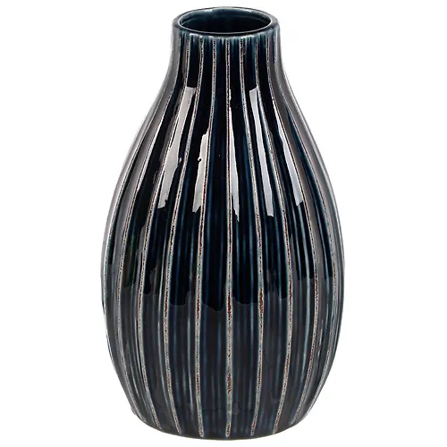 Vaza keramika, nastolnaya, 23h5.5 sm, Sinyaya vual, Y6-10158 (462586)_2