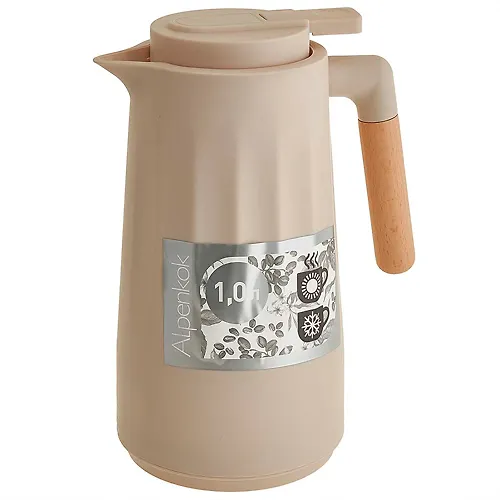ALPENKOK AK-10109S Termos-kuvshin so steklyannoj kolboj 1,0l, bezhevyj(12)_1