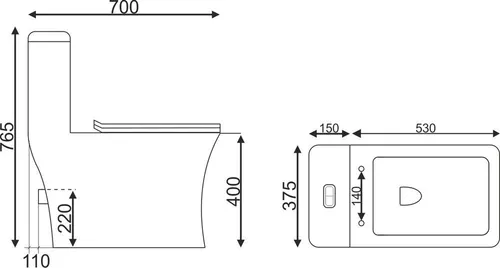 Unitaz-monoblok EvaGold SM9615, bezobodkovyj, sidene dyuroplast, s gofroj i podvodkoj_4