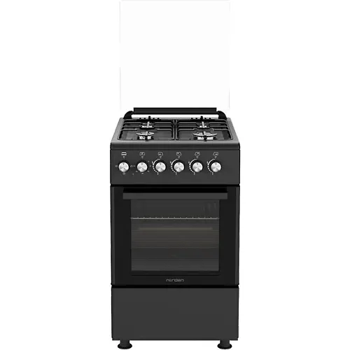 Gazovaya plita kombinirovannaya Norden FF5403GAZD chernyj matovyj_1