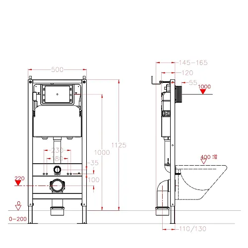 Installyatsiya s pnevmaticheskim upravleniem EvaGold 500P dlya podvesnogo unitaza_2