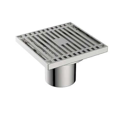 Slivnoj trap s zaschitoj ot zapaha kvadratnyj 100h100 mm Potato DS43-100S satin_1