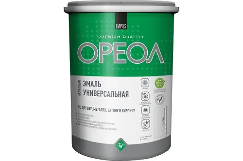 Emal akrilovaya glyantsevaya Oreol belyj 1 kg_1
