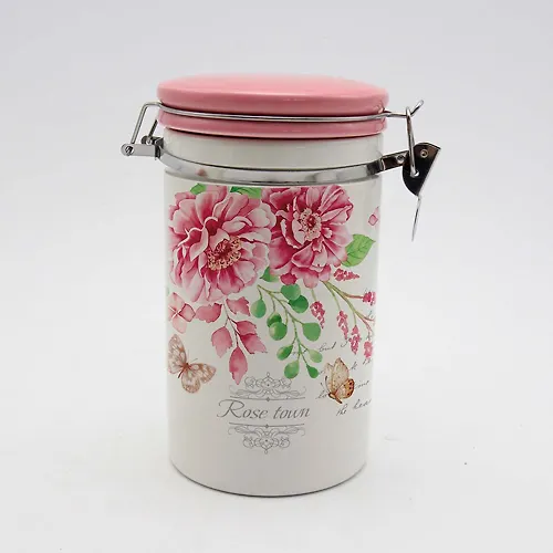 Banka d/syp. prod. 1000ml. s klipsoj p/up, Dikaya roza HC8600A-F66_1