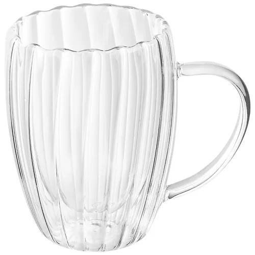 Kruzhka iz relefnogo stekla, obem: 350 ml, AROMA RIVIERA, s dvojnymi stenkami art.108124_1