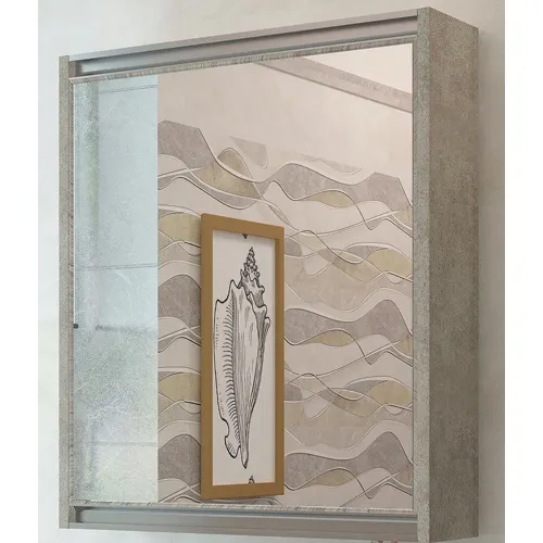 60 SHkaf s zerkalom v vannuyu White Stone 60 universalnyj 