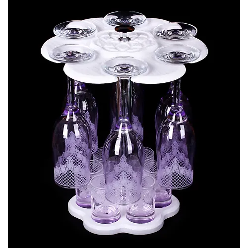 Mini-Bar (belyj) 12pr. art.1502- NG (Krokus) Natsvet,gravirovkaFioletovyj_2