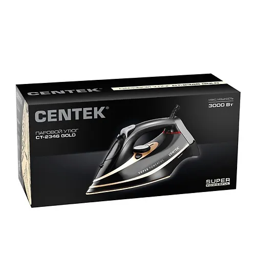 Utyug Centek CT-2346 Gold 3000 Vt, keramicheskaya podoshva, samoochistka, 380 ml_4