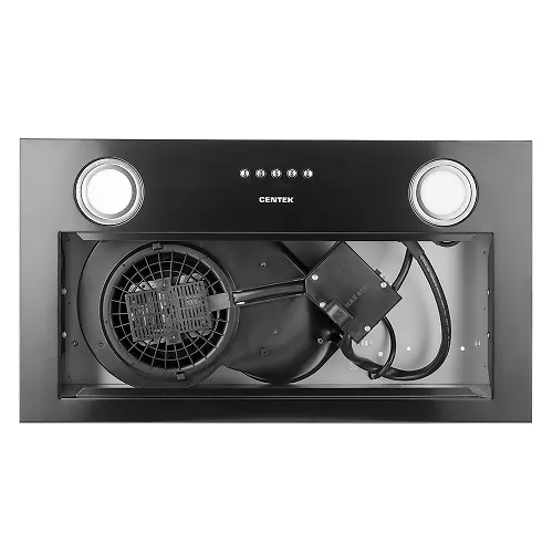 Vytyazhka Centek CT-1850-52 Black <vstraivaemaya> shirina 52 sm, 600 m3/chas (83 Vt), 3 skor, LED_4