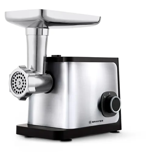 Myasorubka BRAYER 1615BR, 1800Vt, revers, nasadki kebbe, kolbasy, 2 diska 5 i 7mm, tolkatel_1