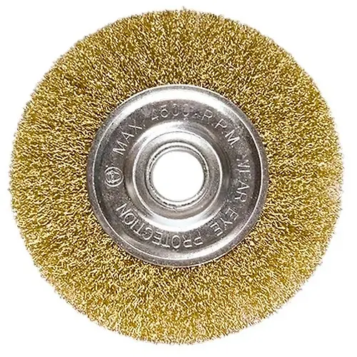 SCHetka dlya USHM, 150 mm, posadka 22,2 mm, ploskaya, latunirovannaya vitaya provoloka// Matrix art.74664_1