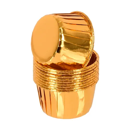 Forma bumazhnaya, kruglaya, 10 sht, O 7*3,5 sm, zoloto MARMITON /36 17397_1