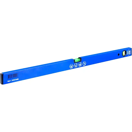 Uroven stroitelnyj KOBALT Optima, 800 mm,profil 20 x 49 mm,2 glazka, tochnost 1,0 mm/m 242-946_1