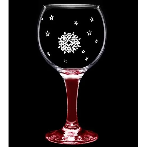 Fuzher 260ml. 6sht. art.1711-GN (Snezhinka) gravirovka, tsvetnye laki_2