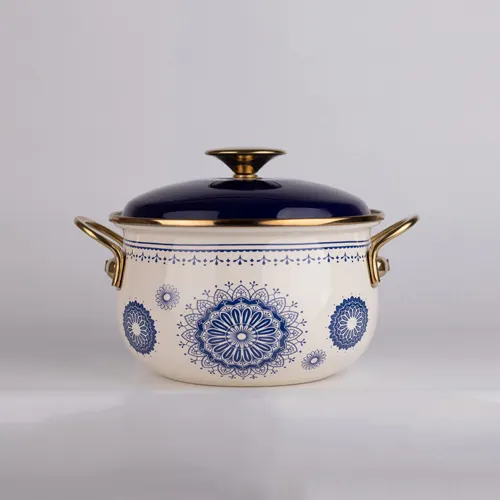 Kastryulya emalirovannaya O20sm, 4,0l, Siyanie, sinij, kryshka - emal, Katyusha, art.5020-400-1_2