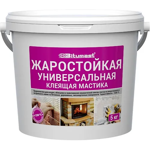 ZHarostojkaya universalnaya kleyaschaya mastika BITUMAST (3kg / pe)_1