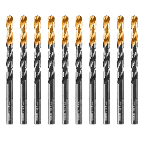 Sverlo po metallu, 7 mm, HSS-Tin, Golden Tip, 10 sht.// Denzel art.717217_1