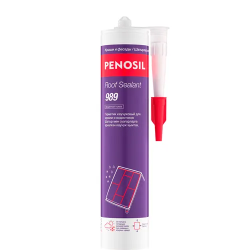 Germetik kauchukovyj Penosil Roof Sealant 989 dlya krovli i vodostokov bestsvetnyj 280 ml_1