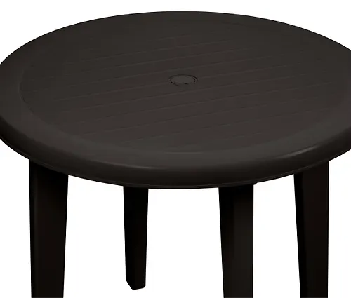 Stol plastikovyj Decorona DeVeranda kruglyj D860mm teplyj oreh DC6286_2