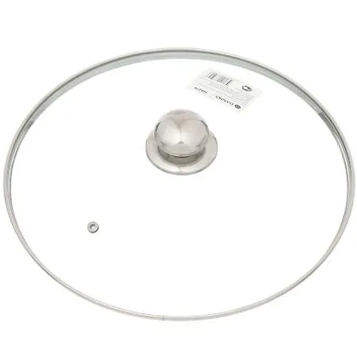 Kryshka stekl. DANIKS 22sm s metallicheskim obodom + ruchka metall HA235_1