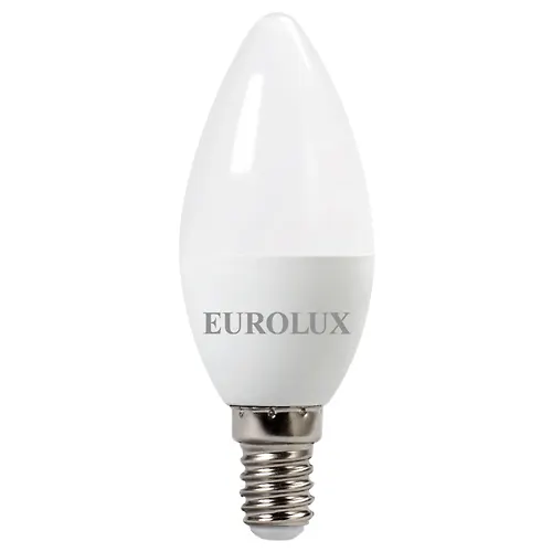 Lampa svetodiodnaya LL-E-C37-5W-230-4K-E14 (svecha, 5Vt, nejtr., E14) Eurolux 76/2/3_1
