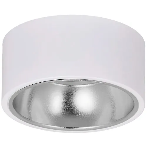 LIGHTING Svetilnik 4017 nakladnoj potolochnyj pod lampu GX53 belyj/hrom IEK_1