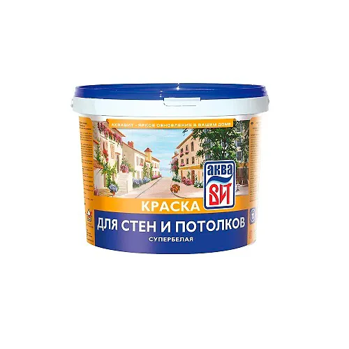 Kraska dlya sten i potolkov SUPERBELAYA 1,3 kg VDKCH 