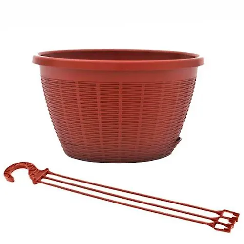 Kashpo podvesnoe s podvesom Vms 6,5 l mokachino KSH-3569_1