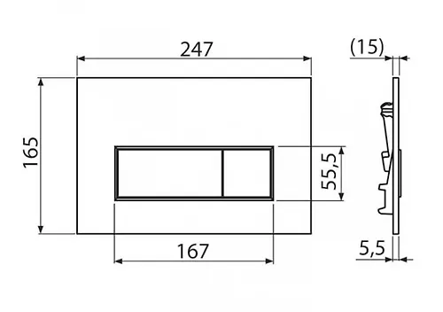 Sistema installyatsii dlya unitaza 4 v 1 knopka hrom glyanets Alcaplast AM101/1120-4:1 RU M571-0001_4