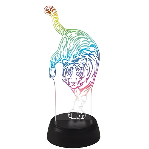 Svetilnik dekorativnyj s effektom 3D «Tigr» ULI-M506 RGB/3AA TIGER/BLACK UL-00008401_1