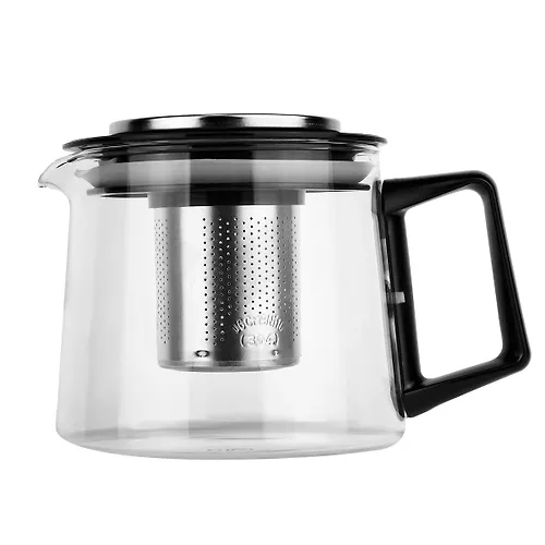 LR06-22 Zavarochnyj chajnik LARA <880ml> borosilikatnoe steklo, stalnoj filtr, otdelka hrom_2